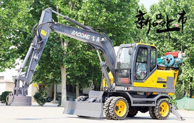 細(xì)節(jié)中盡顯優(yōu)勝的寶鼎輪式挖掘機(jī)