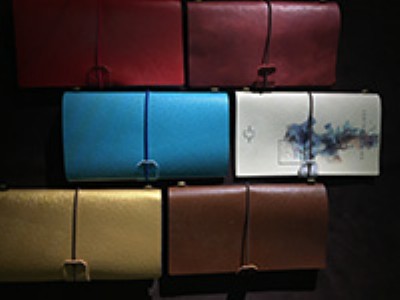 活頁牛皮本特色綁帶本記事本