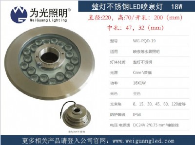 18w��ɫled�п׭h��ˮ��Ȫ��