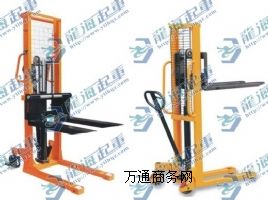 倉庫車站手動(dòng)液壓堆高車 液壓手推堆高車 龍海廠家