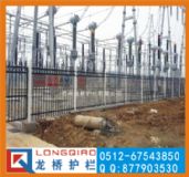 泉州電廠圍墻圍欄 鍍鋅鋼管表面靜電噴涂烤漆 拼裝式