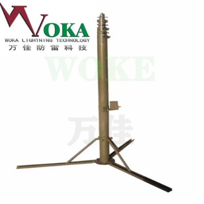 北京自鎖快裝式避雷針 潤森明志升降避雷針20米手動升降避雷針