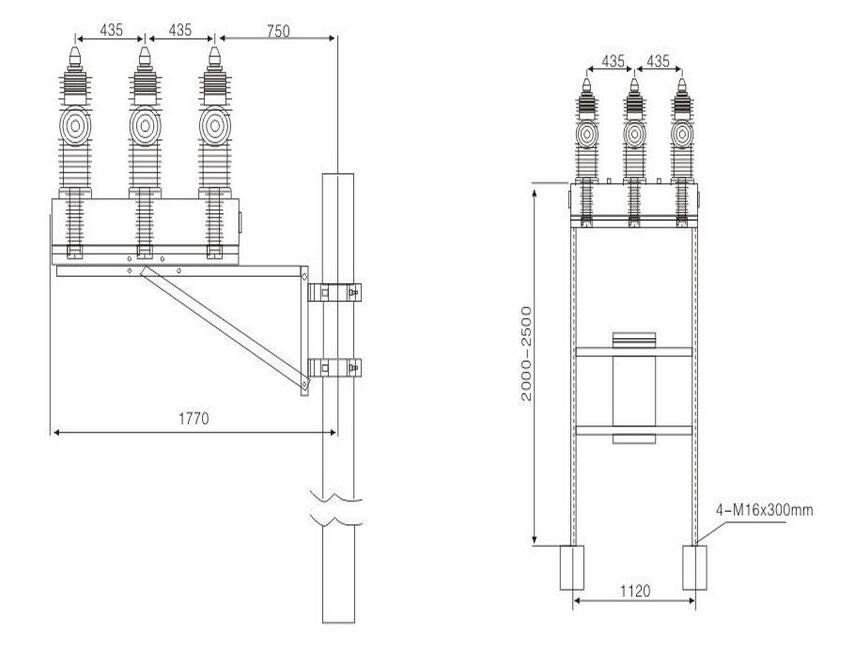 hyrcw-40.5������Ք�·�����γߴ�D